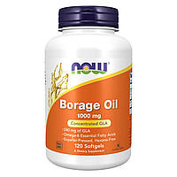 Масло Огуречника NOW Borage Oil 1000 mg 120 кап