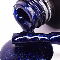 Шимерний Гель лак PNB 284 темно-синій з шимером, 8 мл