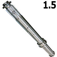 Статичный вал гранулятора ОГМ-1.5 Шлицвал в комплекте с гайками и стопорными шайбами 1,5 Статический вал огм
