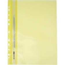Папка-швидкозшивач Economix A4, з прозорим верхом, з перфорацією, глянцева, жовта (10) (300) E31510-85