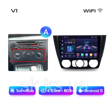 Junsun 4G Android магнітолу для BMW 1-Series 1 Series E88 E82 E81 E87 2004-2012