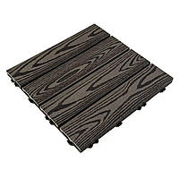 Композитна плитка WPC 30х30х2см Антрацит (D) SW-00001708