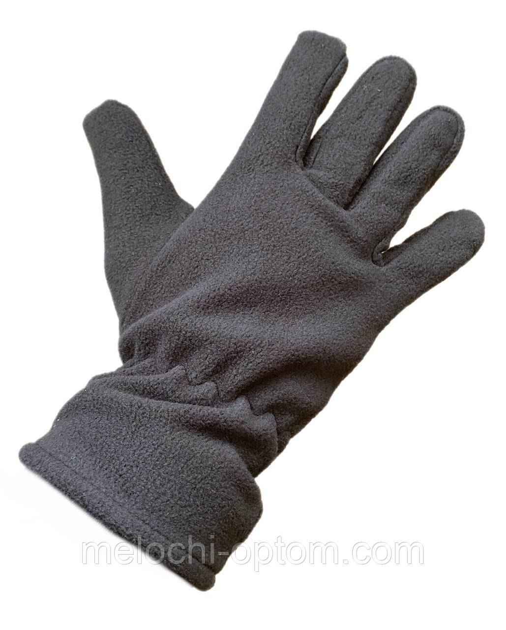 Флісові зимові чоловічі рукавички з утеплювачем.