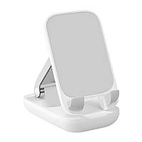 Настольная подставка для телефона Baseus Seashell Series Folding Phone Stand (B10551500211-00) White