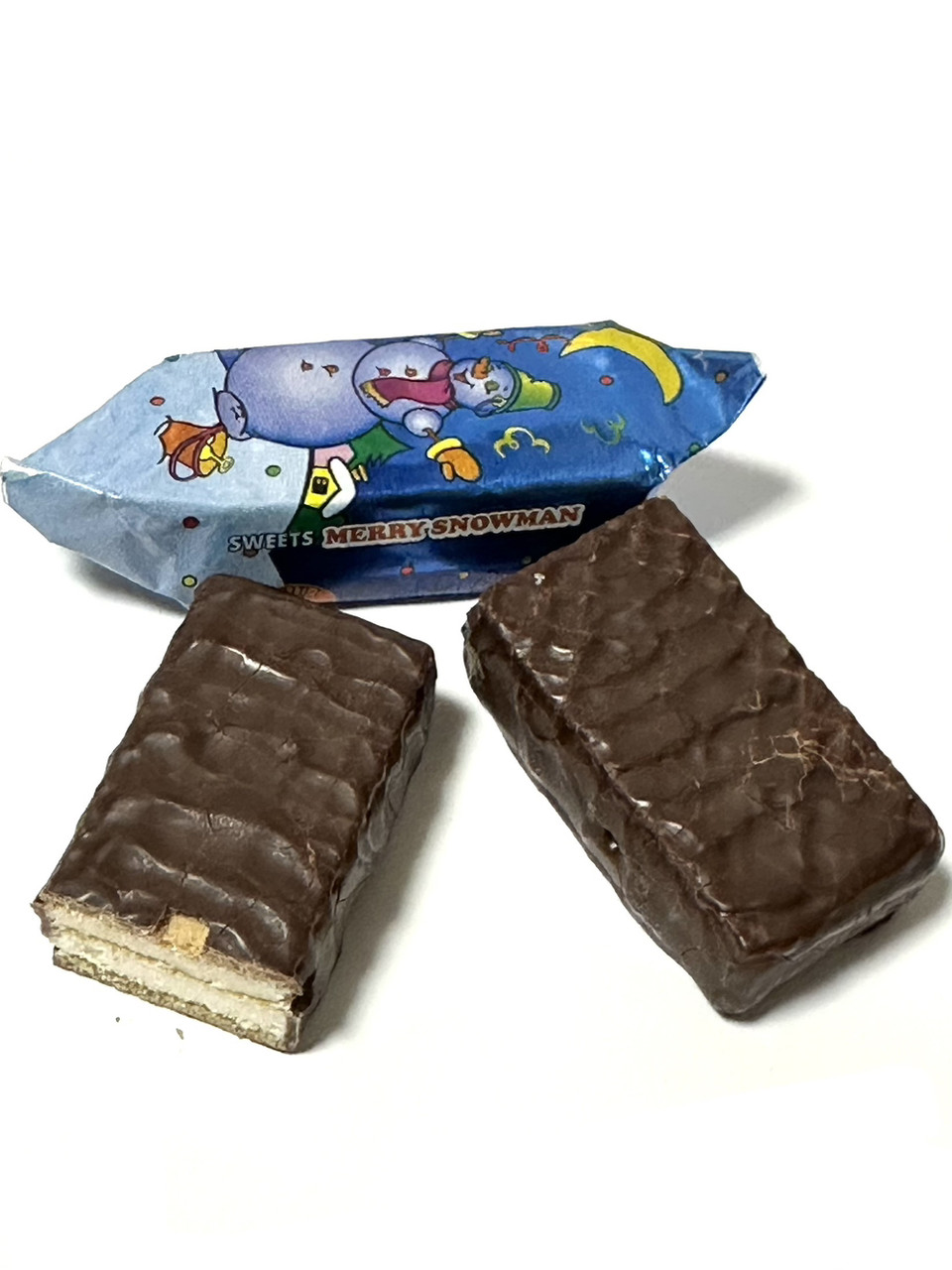 Цукерки вафельні Веселий Сніговик 1 кг ХБФ