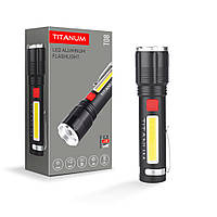 Ліхтар TITANUM TLF-T08 P50 + COB, 300 люменів, USB-зарядка