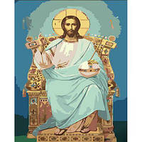 Набір для розпису по номерах Спас Всемилостевий Strateg розміром 30х40 см (SS6762) [tsi226886-ТCІ]
