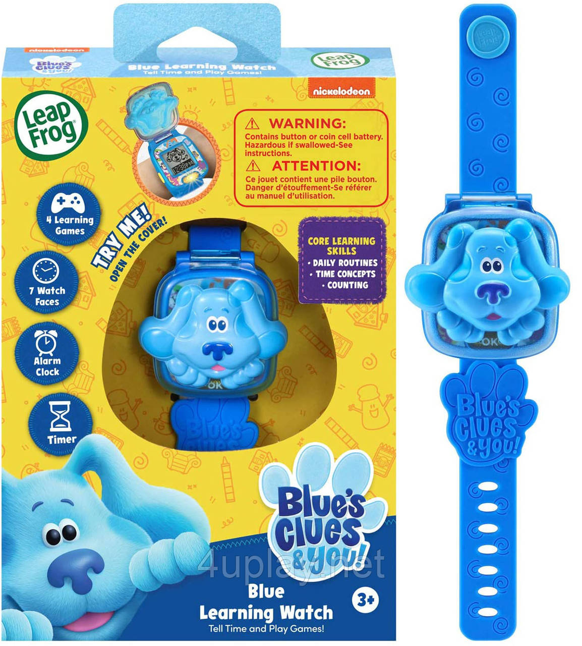 Підказки Бульки для всіх! Інтерактивний дитячий годинник з Булькою. Blue's Clues and You! Learning Watch