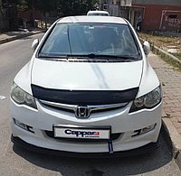 Дефлектор капота (мухобойка) Honda Civic Sedan VIII 2006-2011 (Хонда Цивик) 3022K018