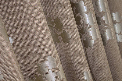 Шторна тканина з льону. Висота 2,7м. Колір темно-бежевий. Код 1296ш