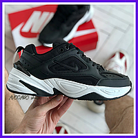 Кроссовки женские Nike M2K Tekno black white / Найк м2к Текно черные с белой