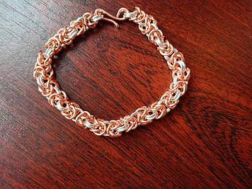 Мідно-срібний браслет Лисячий хвіст Императорка Византийка Королівський