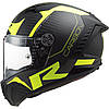 МОТОШОЛОМ ЗАКРИТИЙ LS2 FF805 THUNDER C RACING1 КОЛІР MATT H-V YELLOW, фото 3