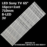 LED подсветка Sony 65" CX-65S03E01-2B762-0-A-565-3850-V CX-65S03E01-2B753-0-A-5CN-3182-V CX-65S03E01 1шт.
