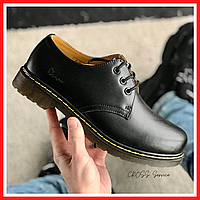 Туфли мужские и женские Dr. Martens low black / ботинки др. Мартенс низкие черные