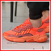 Кроссовки мужские и женские Adidas Ozweego orange / Адидас Озвиго оранжевые