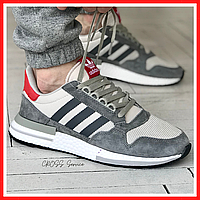 Кроссовки мужские и женские Adidas ZX 500 gray / Адидас ЗХ 500 серые зх500 36