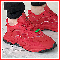 Кроссовки мужские Adidas Ozweego red / Адидас Озвиго красные червоні