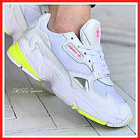 Кроссовки женские Adidas Falcon white / Адидас Фалькон белые