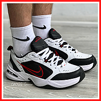 Кроссовки мужские Nike Air Monarch white black / Найк аир Монарх черно-белые