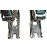 Комплект оригінальних петель (кронштейн, шарнір) для холодильників Bosch, Siemens 12004051, фото 2