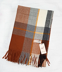 Теплий кашеміровий шарф Сарлет 180*65 см теракотовий, фото 5