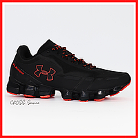 Кроссовки мужские Under Armour Scorpio black red / Андер Армор Скорпио черные с красным