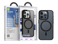 Накладка Blueo Frosted Anti-Drop Case for iPhone 15 with MagSafe Black (BK5934-I15BK), фото 3