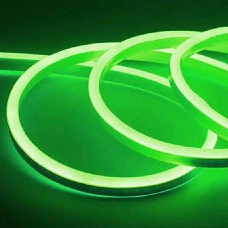 Стрічка силіконова Led neon flex 5м із блоком живлення 12v, green