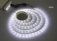 Світлодіодна LED Strips стрічка 2835 10 м білий колір для прикрашування кухні, кімнати, гардеробної, вітрин