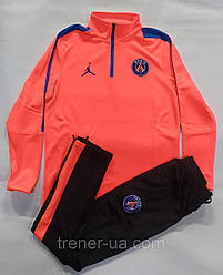 Спортивний костюм підлітковий FC PSG, помаранчево-чорний