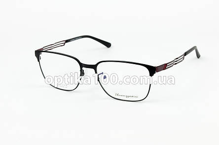 Легка титанова жіноча оправа для окулярів для зору з гнучкими дужками та повітряними носоупорами, фото 2