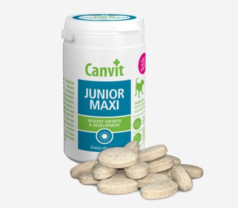 Вітамінно-мінеральні добавки Canvit Junior Maxi для собак 230 г (can53373)