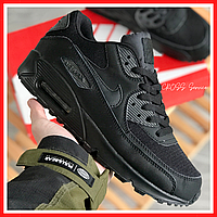 Кроссовки женские и мужские Nike Air Max 90 black / Найк аир макс 90 черные