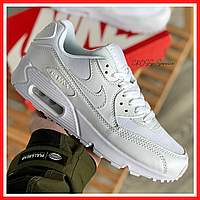 Кроссовки мужские и женские Nike Air Max 90 white / Найк аир макс 90 белые