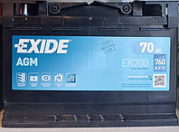 Аккумулятор EXIDE AGM Start-stop 6СТ-70-АЗ (0) правый плюс