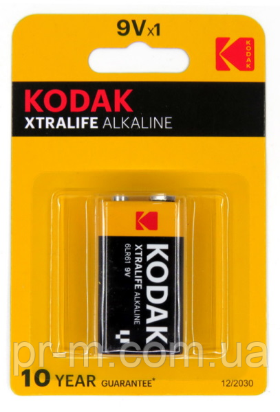 Батарейка Kodak крона 9V Alkaline на блістері