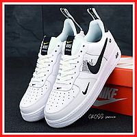 Кроссовки женские и мужские Nike Air Force 1 white / кеды Найк аир Форс 1 белые низкие