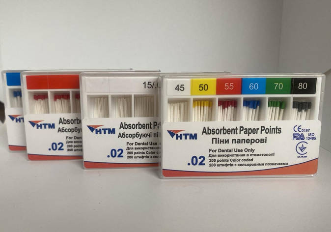 НТМ штифти паперові,02 конус асортимент №20 (200 шт.), фото 1