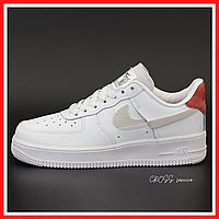 Кроссовки женские Nike Air Force 1 white / кеды Найк аир Форс 1 белые низкие