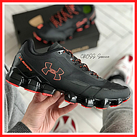 Кроссовки мужские Under Armour Scorpio black red / Андер Армор Скорпио черные с красным 40