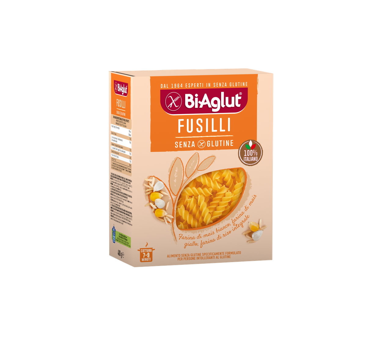 Безглютенова паста Fusilli, 400 г BiAglut