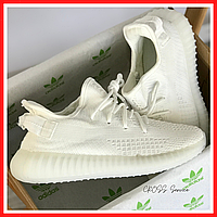 Кроссовки женские и мужские Adidas Yeezy Boost 350 v2 white / Адидас изи буст 350 в2 белые 38