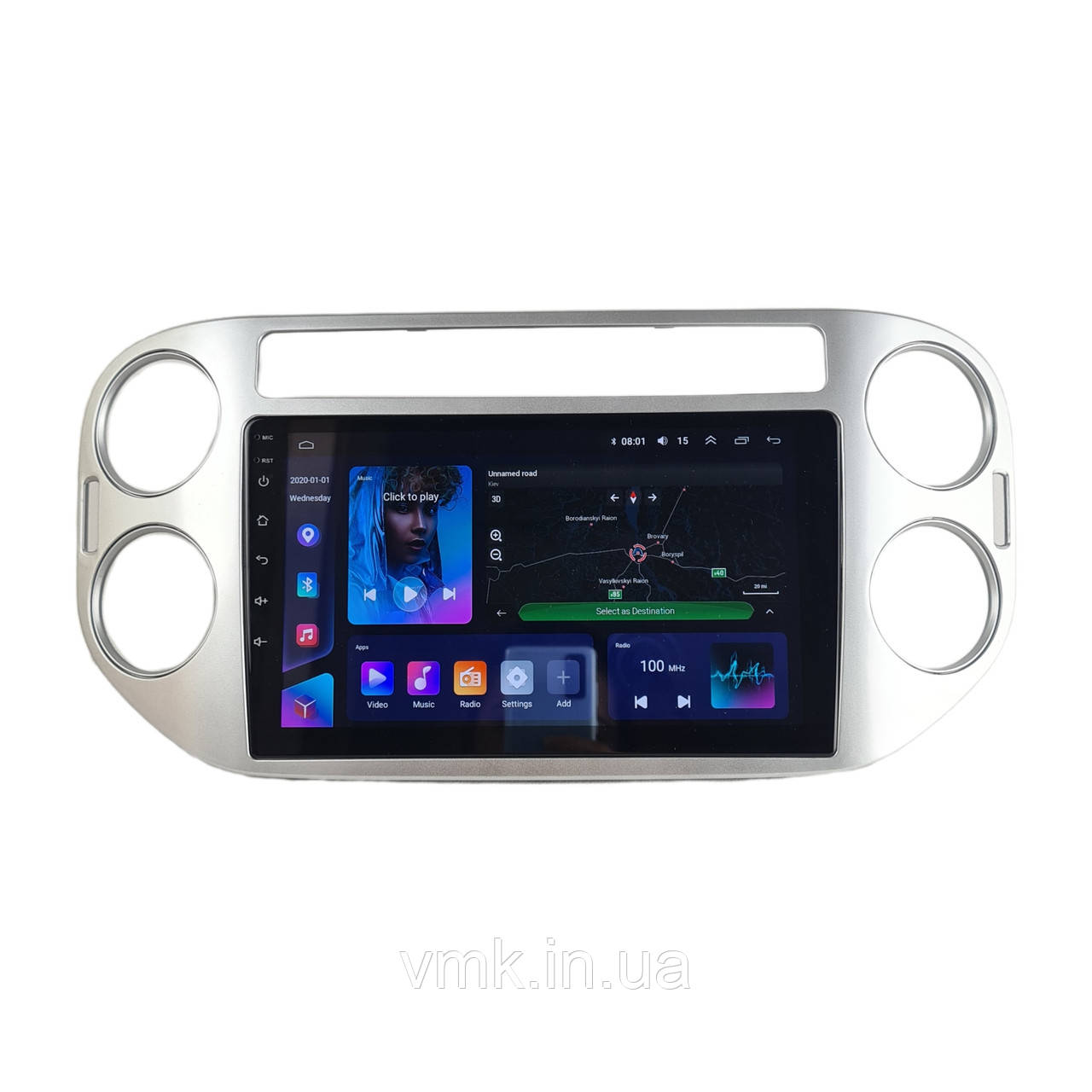 Авто магнітола Volkswagen Tiguan 2010-2016 на Android 12+ CarPlay 8 core Platform XyAuto, фото 1