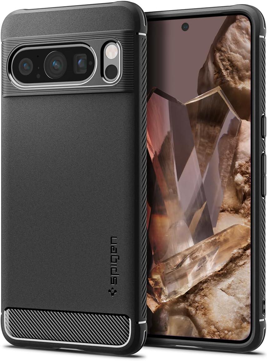Чохол Spigen для Pixel 8 Pro - Rugged Armor, Matte Black (ACS06314), фото 1