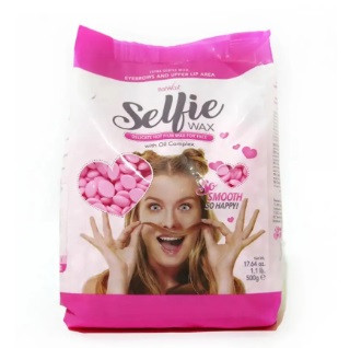Віск для депіляції в гранулах 500г "ItalWax" Selfie Edition для обличчя (віск для воскоплаву) плівковий віск, фото 1