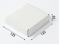 Коробка картонная 125*125*35 самосборная, белая
