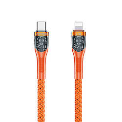 Кабель Proda Azeada Lotto PD-B89CL Type-C to Lightning Pulsing Fast Charging 1,3 метри 27W з передачею даних до 480 Mb/s Orange