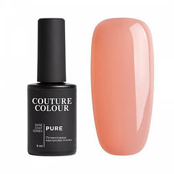 База для нігтів камуфлююча каучукова Couture Colour Pure Base Coat 06, рожевий нюд, 9 мл