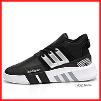 Кроссовки мужские Adidas Equipment Termo black / Адидас Еквипмент термо черные высокие